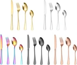 Merkloos Melili Bestekset-Bestek Set 24-delig-6 Persoons Bestekset-tafelmes-tafelvork-soeplepel-dessertlepel-roestvrijstalen Bestekset-multi Kleur -Merkloos Verkoopwinkel 1200x1014 1