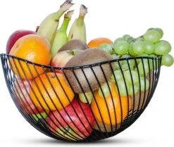 Fruitschaal Zwart – Fruitmand – Metaal – Modern – Medium – 25cm - Baulk® -Merkloos Verkoopwinkel 1200x1015 6