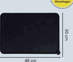 Merkloos Winkrs - Placemat Voor Voerbak Van Hond Of Kat Huisdieren - Zwart Siliconen Waterdicht - 30 X 48 Cm -Merkloos Verkoopwinkel 1200x1016 3