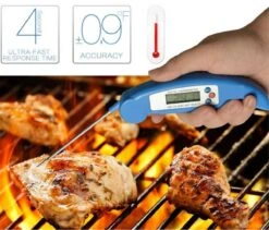 Gohh Digitale Vleesthermometer - Kookthermometer - Suikerthermometer - Inklapbare Sonde - BBQ Thermometer - LCD Scherm - Meter Tot 300 °C - Zwart -Merkloos Verkoopwinkel 1200x1023