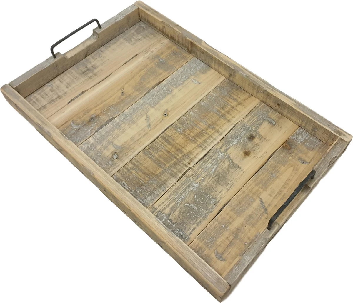 Houten Dienblad Old Dutch 58 Cm Landelijk Dienblad Rechthoek 3 Houten Dienblad Old Dutch 58 Cm Landelijk Dienblad Rechthoek - Afbeelding 3