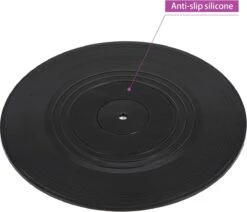 Merkloos Vinyl Platen Onderzetters Met Platenspeler - 6 Stuks - LP Onderzetters - Onderzetters Voor Glazen - Anti-Slip - Vinyl - Platenspeler - Langspeelplaat - Rond - Vintage - Party - Muziek - Glazenonderzetter - Platen -Merkloos Verkoopwinkel 1200x1030 7