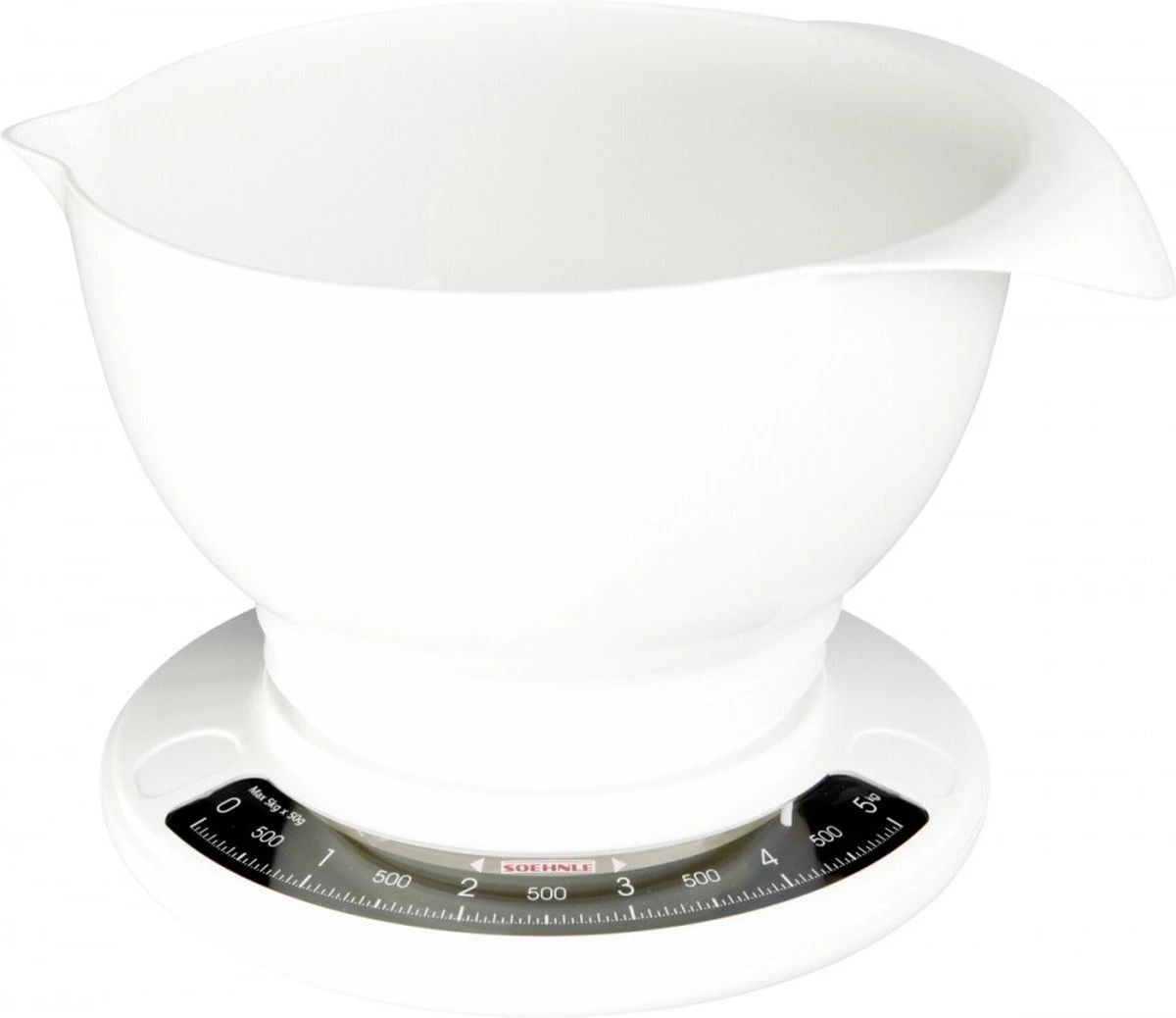 Soehnle Analoge Keukenweegschaal Culina Pro - Wit - Tot 5 Kg 1 Soehnle Analoge Keukenweegschaal Culina Pro - Wit - Tot 5 Kg