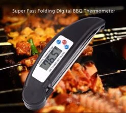 Gohh Digitale Vleesthermometer - Kookthermometer - Suikerthermometer - Inklapbare Sonde - BBQ Thermometer - LCD Scherm - Meter Tot 300 °C - Zwart -Merkloos Verkoopwinkel 1200x1078