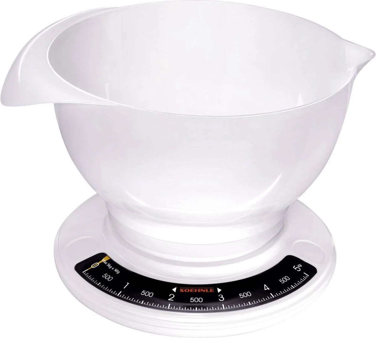 Soehnle Analoge Keukenweegschaal Culina Pro - Wit - Tot 5 Kg 7 Soehnle Analoge Keukenweegschaal Culina Pro - Wit - Tot 5 Kg - Afbeelding 7