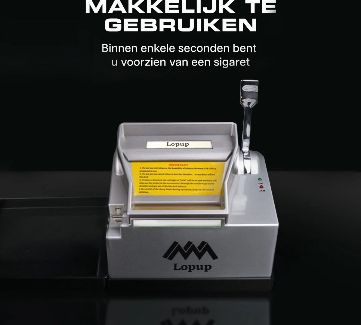 Lopup® Elektrische Sigarettenmaker - Sigarettenmakers - Sigaretten Maker Electrisch - Hulzenstopper - Sigaretten - Exclusieve NL Handleiding - Zilver 10 Lopup® Elektrische Sigarettenmaker - Sigarettenmakers - Sigaretten Maker Electrisch - Hulzenstopper - Sigaretten - Exclusieve NL Handleiding - Zilver - Afbeelding 10