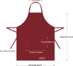 Viedouce 2 Pack Schort - Keukenschort - BBQ BIB Apron - Waterbestendig - Incl. Voorzak - Verstelbaar - Rood - (78 X 75 Cm) -Merkloos Verkoopwinkel 1200x1084 1