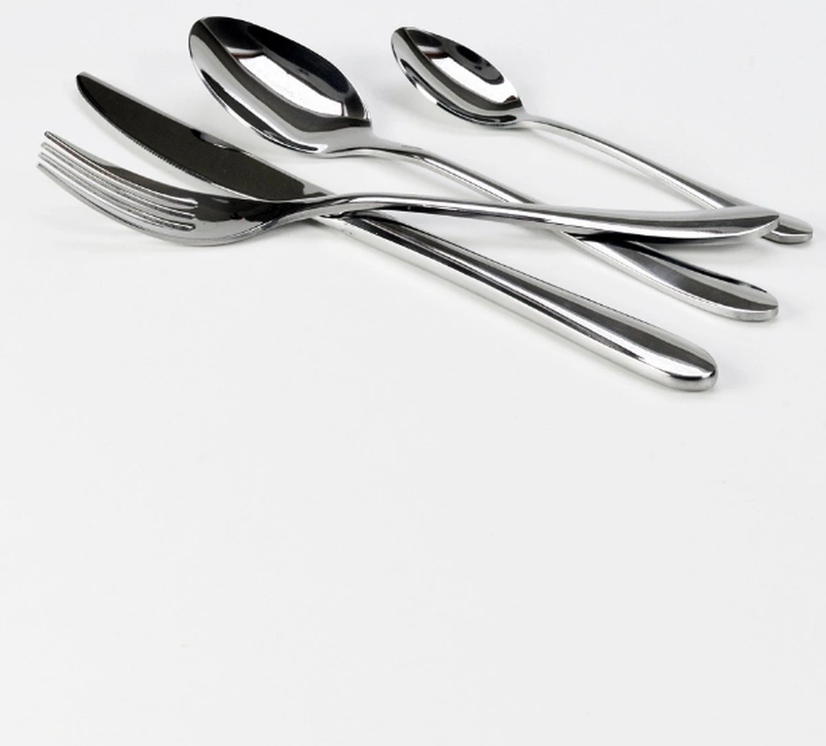 Merkloos Bestekset Luxe Round 24-delig | Premium Quality | 6 Personen 5 Merkloos Bestekset Luxe Round 24-delig | Premium Quality | 6 Personen - Afbeelding 5