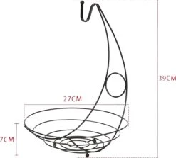 Merkloos Fruitmand Met Banaanhouder – Fruitschaal Zwart – Fruitmand Zwart Metaal – Bananenhouder – Fruitmand Hangend - Decoratieve Schaal – Keuken – 27x27x39 15 Merkloos Fruitmand Met Banaanhouder – Fruitschaal Zwart – Fruitmand Zwart Metaal – Bananenhouder – Fruitmand Hangend - Decoratieve Schaal – Keuken – 27x27x39 -Merkloos Verkoopwinkel 1200x1085 4