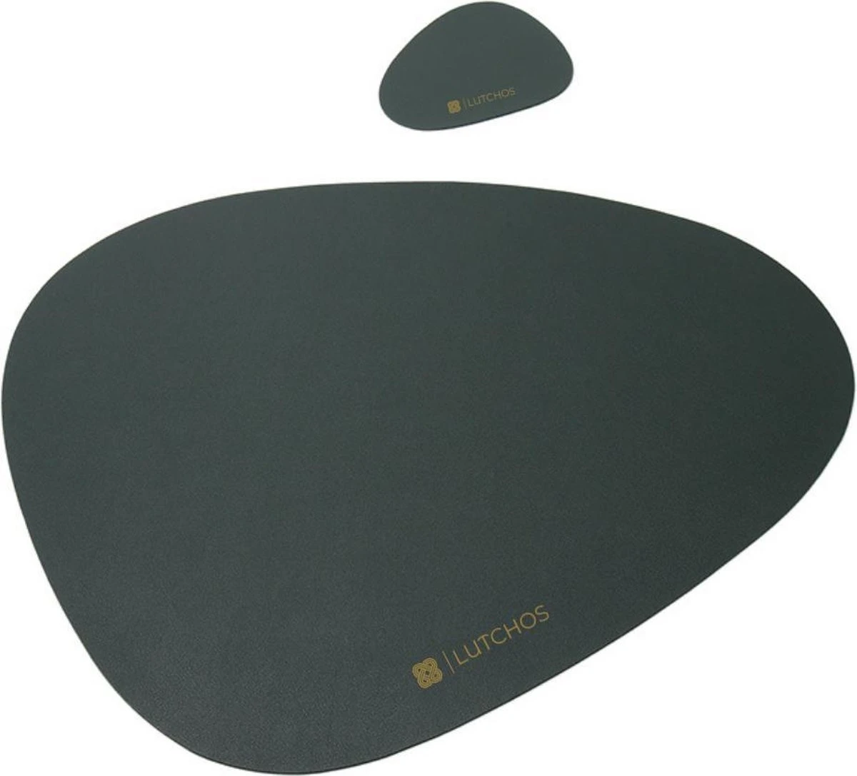 LUTCHOS Placemat Set - 12 Delig - Glorious Green - Lederlook - Waterafstotend - Krasbestendig 1 LUTCHOS Placemat Set - 12 Delig - Glorious Green - Lederlook - Waterafstotend - Krasbestendig