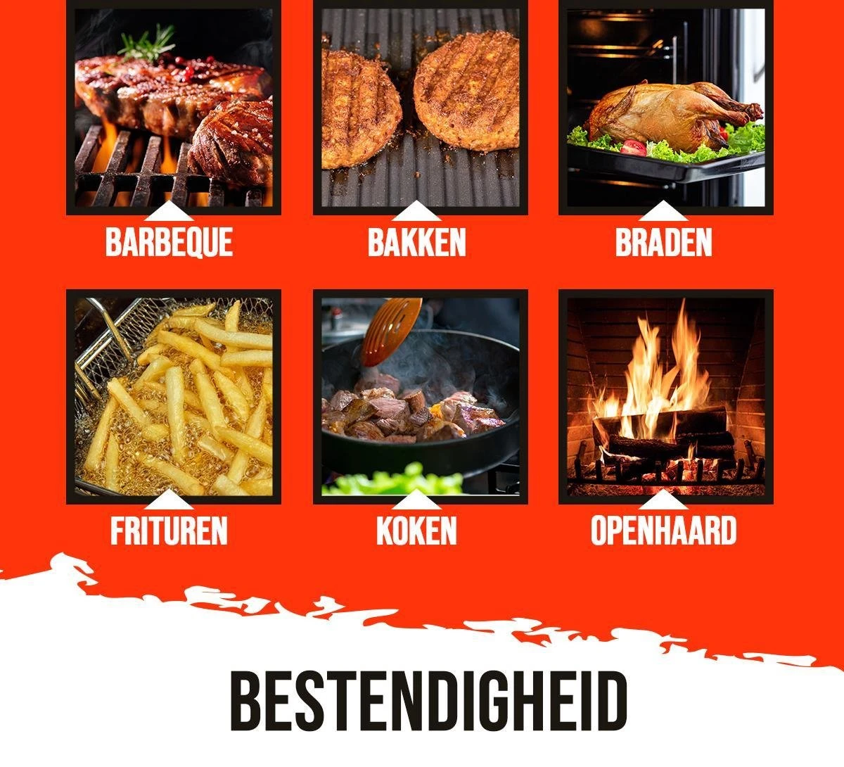 Wowgoods® Extra Lange Ovenwanten Tot 500°C - Hittebestendige BBQ Handschoenen Met Vleesklauwen 6 Wowgoods® Extra Lange Ovenwanten Tot 500°C - Hittebestendige BBQ Handschoenen Met Vleesklauwen - Afbeelding 6