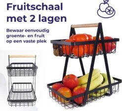 Fruitschaal Etagere 2 Lagen Voor Keuken - Large - 30x18x32 - Fruitmand Zwart Metaal - Keuken Organizer - Industrieel 8 Fruitschaal Etagere 2 Lagen Voor Keuken - Large - 30x18x32 - Fruitmand Zwart Metaal - Keuken Organizer - Industrieel -Merkloos Verkoopwinkel 1200x1091 13