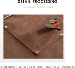 Schort - Hobby Schort - Bruin - Klus Schort - Timmerman Schort - Werk Schort - Schilder Schort - Multifunctioneel Schort - Werkschort -Merkloos Verkoopwinkel 1200x1092