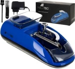 Merkloos Creartix® Sigaretten Maker Elektrisch - Elektrische Sigarettenmaker - Hulzenstopper - Sigarettenmachine - Hulzenvuller - Automatische Sigaretten Vuller - Blauw