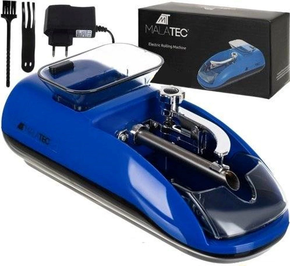 Merkloos Creartix® Sigaretten Maker Elektrisch - Elektrische Sigarettenmaker - Hulzenstopper - Sigarettenmachine - Hulzenvuller - Automatische Sigaretten Vuller - Blauw 1 Merkloos Creartix® Sigaretten Maker Elektrisch - Elektrische Sigarettenmaker - Hulzenstopper - Sigarettenmachine - Hulzenvuller - Automatische Sigaretten Vuller - Blauw