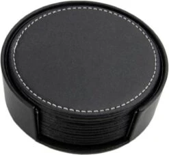 8 Leren Onderzetters Voor Glazen Met Houder – Glasonderzetter Voor Op Tafel – Waterbestendig – 8 Stuks – Anti Klevend Materiaal -Merkloos Verkoopwinkel 1200x1103 2