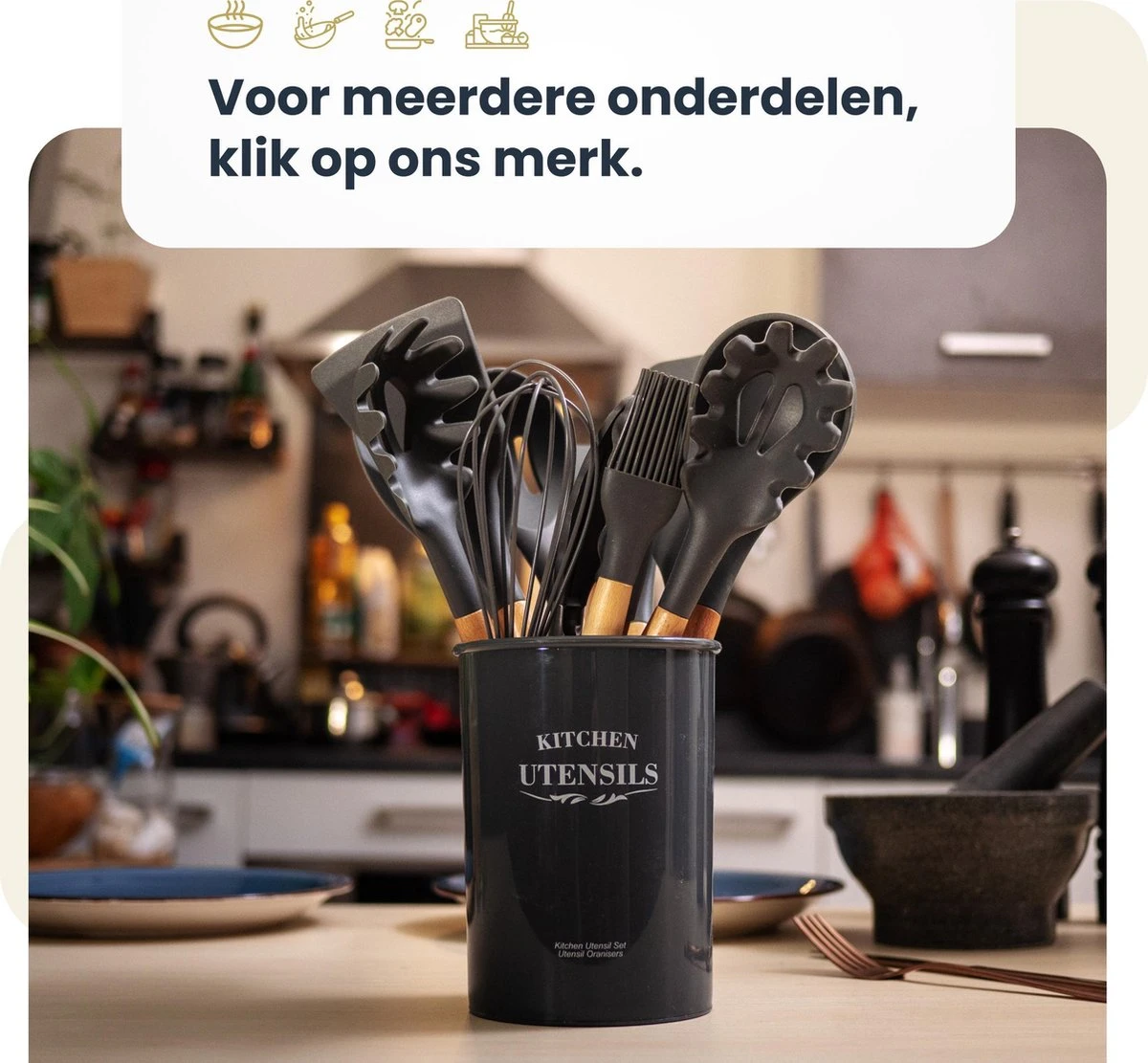 Hescom Siliconen Gesloten Opscheplepel Met Anti-aanbaklaag - Keukengerei Met Ergonomisch Design - Hittebestendige Serveerlepel - Vaatwasservriendelijk 7 Hescom Siliconen Gesloten Opscheplepel Met Anti-aanbaklaag - Keukengerei Met Ergonomisch Design - Hittebestendige Serveerlepel - Vaatwasservriendelijk - Afbeelding 7