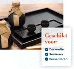 MIRO Houten Dienblad Vierkant - Decoratieve Dienbladen - Serveerblad - Sierblad - 30 X 30 CM - Zwart 10 MIRO Houten Dienblad Vierkant - Decoratieve Dienbladen - Serveerblad - Sierblad - 30 X 30 CM - Zwart -Merkloos Verkoopwinkel 1200x1111 8