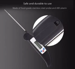 Gohh Digitale Vleesthermometer - Kookthermometer - Suikerthermometer - Inklapbare Sonde - BBQ Thermometer - LCD Scherm - Meter Tot 300 °C - Zwart -Merkloos Verkoopwinkel 1200x1112 5