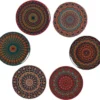 Onderzetters Voor Glazen - Tafelaccessoires - Onderzetters - Kurk - Coasters - Set Van 6 - Mandala Design - Cadeau