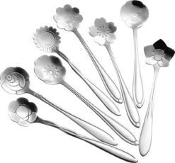 Fako Bijoux® - Bloemen Lepels Set - Theelepel / Koffielepel - 12cm - Zilver - 8 Stuks 11 Fako Bijoux® - Bloemen Lepels Set - Theelepel / Koffielepel - 12cm - Zilver - 8 Stuks -Merkloos Verkoopwinkel 1200x1115