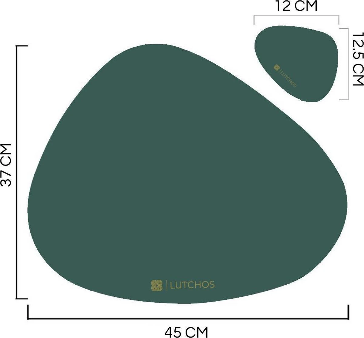 LUTCHOS Placemat Set - 12 Delig - Glorious Green - Lederlook - Waterafstotend - Krasbestendig 9 LUTCHOS Placemat Set - 12 Delig - Glorious Green - Lederlook - Waterafstotend - Krasbestendig - Afbeelding 9