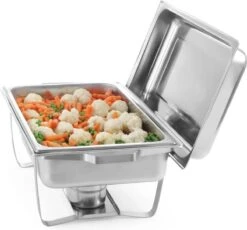 Hendi Chafing Dish Set - Buffetwarmer Economic - 9 Liter - Warmhoudschaal - 60x35,8x(H)29,5cm - Set Van 2 -Merkloos Verkoopwinkel 1200x1116 8