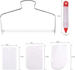 Luxe RVS Draaiplateau Set - 356 Delige Taart En Cake Decoratie Set - Taart Bakken Accessoires Set – Taartversiering -Merkloos Verkoopwinkel 1200x1121 14