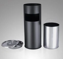 Merkloos Decopatent® Staande Asbak Met RVS Afvalbak - Asbak Voor Buiten - Vloerasbak - Buitenasbak Groot - Rookpaal - Asbakken - 25x25x60 -Merkloos Verkoopwinkel 1200x1123 12