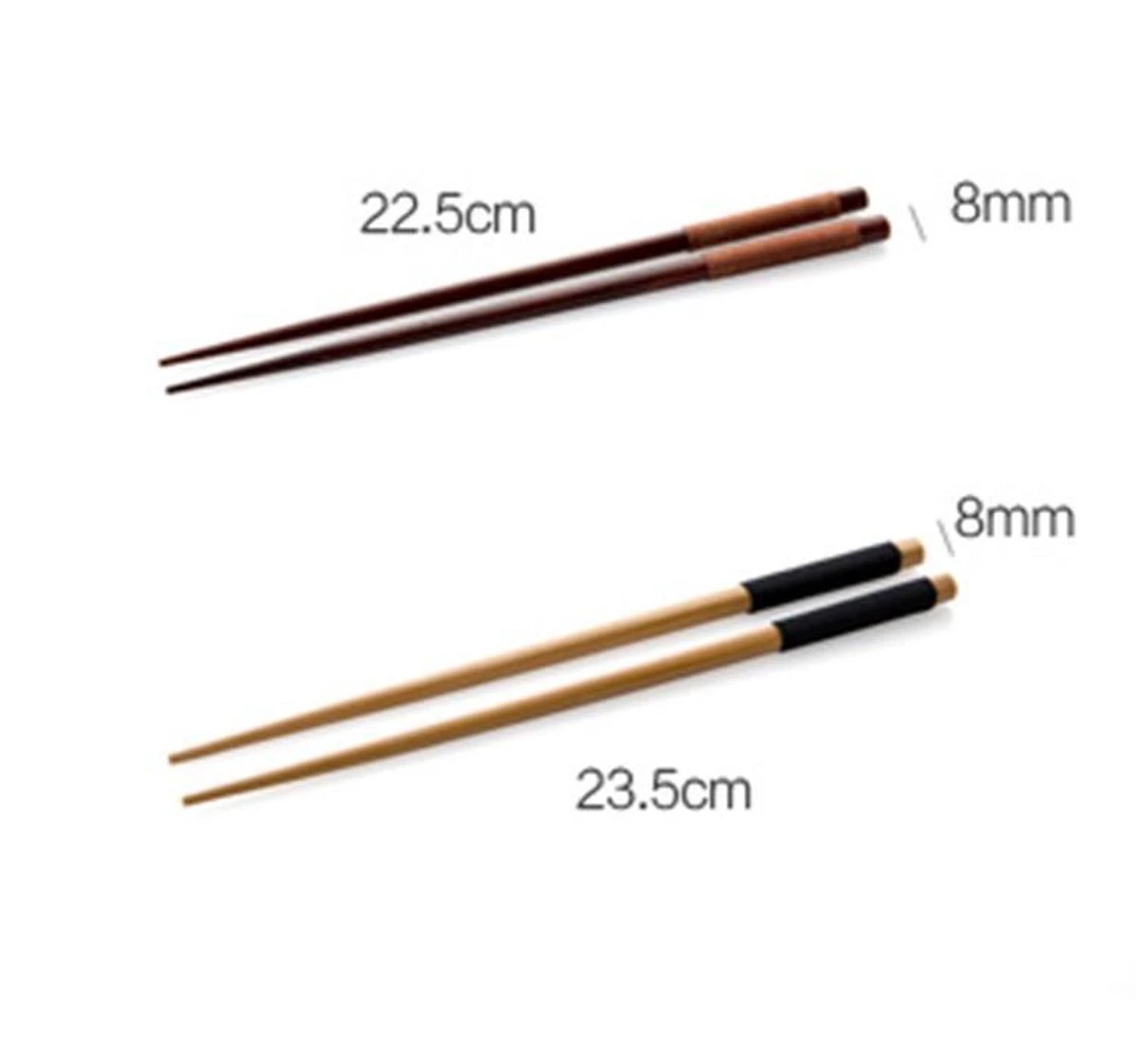 Merkloos Handgemaakte Japanse Eetstokjes - Chestnut 5 Merkloos Handgemaakte Japanse Eetstokjes - Chestnut - Afbeelding 5