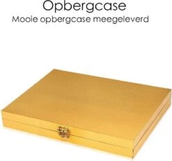 Bestekset 24-delig Goudkleurig - Bestek Voor 6 Personen - Tafelbestek Inclusief Bestekcassette -Merkloos Verkoopwinkel 1200x1124