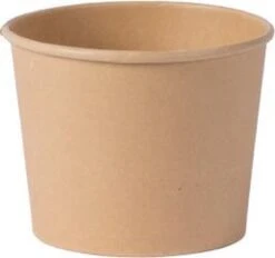 Use.green Soepbeker Van Kraftpapier, 100% Composteerbaar, Eco Friendly Paper, Great For Restaurants, Take-Outs, Disposable Soup Bowls, To Go Lunch, Picknick, Diner 350 Ml, Ø9.6 X 6.7 Cm -25 Stuks