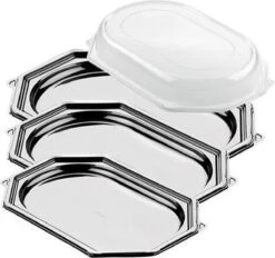 Cateringschaal - Uit Gerecycleerd PET - Ft 45 X 30 Cm - Zwart - Pak Van 10 Stuks -Merkloos Verkoopwinkel 1200x1127 7