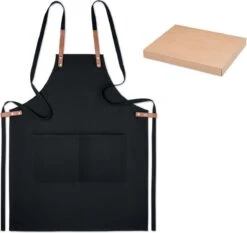 Premium Keukenschort - Dames En Heren - Duurzaam - Keukengerei - Zwart