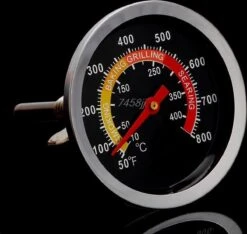 Merkloos Barbecue Thermometer - Temperatuurmeter - Tot 400 Graden - Inbouw - Voor BBQ, Smoker, Kamado, Rookoven, Pizzaoven - RVS - Geschikt Voor O.a. Weber & Houtskoolbarbecues -Merkloos Verkoopwinkel 1200x1137 1
