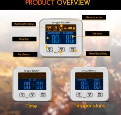 Aigostar 2-in-1 Magnetische Digitale Kern Thermometer Met Keuken Timer Alarm -0-250 Graden Celcius - Magnetische Vloeistof/Vlees Temperatuurmeter Met Meetsonde Draad & Kook Timer -Merkloos Verkoopwinkel 1200x1142 7