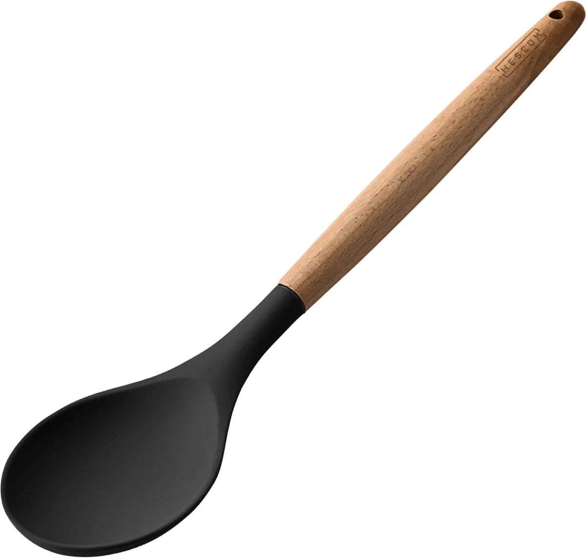 Hescom Siliconen Gesloten Opscheplepel Met Anti-aanbaklaag - Keukengerei Met Ergonomisch Design - Hittebestendige Serveerlepel - Vaatwasservriendelijk 1 Hescom Siliconen Gesloten Opscheplepel Met Anti-aanbaklaag - Keukengerei Met Ergonomisch Design - Hittebestendige Serveerlepel - Vaatwasservriendelijk