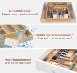 KitchenBrothers Bestekbak - Verstelbare Besteklade - 30 Tot 44.5cm - Bamboehout 12 KitchenBrothers Bestekbak - Verstelbare Besteklade - 30 Tot 44.5cm - Bamboehout -Merkloos Verkoopwinkel 1200x1143