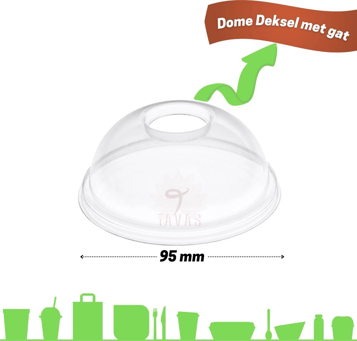 Merkloos Composteerbare Wegwerpbeker Met Dome Deksel Met Gat Voor Frisdrank En Smoothies | 400 Ml | Ø 96 Mm | PLA | 50 Stuks 6 Merkloos Composteerbare Wegwerpbeker Met Dome Deksel Met Gat Voor Frisdrank En Smoothies | 400 Ml | Ø 96 Mm | PLA | 50 Stuks - Afbeelding 6