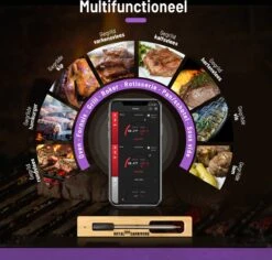 ROYAL CARNIVORE® | Draadloze BBQ Thermometer | Barbecue Vleesthermometer | Kernthermometer | Bluetooth Met App -Merkloos Verkoopwinkel 1200x1146 1