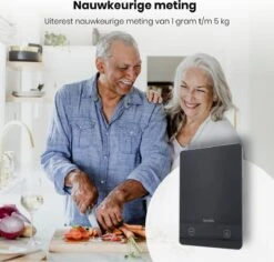 Formilo Digitale Precisie Keukenweegschaal - Weegschaal Keuken Met Tarra Functie - 1gr Tot 5kg - Inclusief Batterijen - Zwart -Merkloos Verkoopwinkel 1200x1147 6