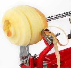 3-In-1 Appelmachine Rood - Appelboor, Appelschiller En Appelsnijder - Fruitsnijder - Groentesnijder - Klokhuis Verwijderaar - Fruitmachine - Keukenapparaat -Merkloos Verkoopwinkel 1200x1148