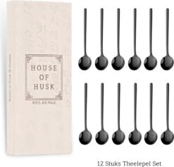 House Of Husk® Theelepels Set - Theelepeltjes - Koffielepels - Koffielepeltjes - RVS - 13cm - 12 Stuks - Zwart -Merkloos Verkoopwinkel 1200x1150