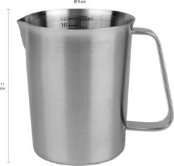 Krumble Maatbeker Met Schenktuit - Maatbekers - Meetbeker Voor Koken En Bakken - Maatkan - Kookgerei - Mengbeker - Blender Beker - RVS - 500 Ml - 9 X 9,5 X 11 Cm (lxbxh) - Zilver -Merkloos Verkoopwinkel 1200x1151 4