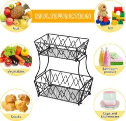 Cgoods Fruitschaal 2 Laags - Fruitschaal - Fruitmand - Fruitschaal Etagere - Schaal - Zwart 18 Cgoods Fruitschaal 2 Laags - Fruitschaal - Fruitmand - Fruitschaal Etagere - Schaal - Zwart -Merkloos Verkoopwinkel 1200x1153 3