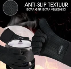 Sense Of Taste Ovenwanten - 2 Stuks - Ovenhandschoenen - Hittebestendig - 230°C - Siliconen - Zwart - Koken - Extra Lang 15 Sense Of Taste Ovenwanten - 2 Stuks - Ovenhandschoenen - Hittebestendig - 230°C - Siliconen - Zwart - Koken - Extra Lang -Merkloos Verkoopwinkel 1200x1154 3