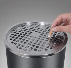 Merkloos Decopatent® Staande Asbak Met RVS Afvalbak - Asbak Voor Buiten - Vloerasbak - Buitenasbak Groot - Rookpaal - Asbakken - 25x25x60 -Merkloos Verkoopwinkel 1200x1156 10