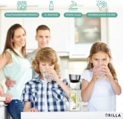 Grilla Karaf - 1000 Ml - Waterkan Met Deksel En Filter - Schenkkan - Waterkaraf -Merkloos Verkoopwinkel 1200x1157 5