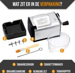 Professionele Elektrische Sigaretten Maker - Sigaretten Roller - Sigaretten Schieter - Automatisch - Zilver -Merkloos Verkoopwinkel 1200x1162 6