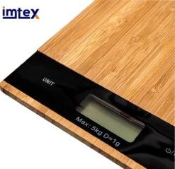 IMTEX Keukenweegschaal Bamboe - Digitale Precisie Weegschaal Tot 5000 Gram - Bruin 9 IMTEX Keukenweegschaal Bamboe - Digitale Precisie Weegschaal Tot 5000 Gram - Bruin -Merkloos Verkoopwinkel 1200x1163 5